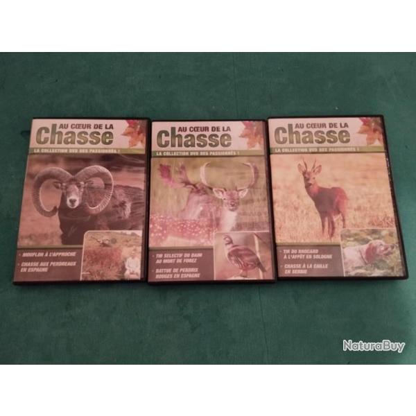 CHASSE BROCARD DAIM MOUFLON PERDREAUX CAILLE 3 DVD AU COEUR DE LA CHASSE