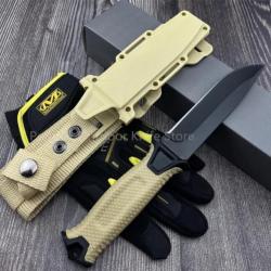 Couteau Gerber Strongarm fixer blande Fine Edge Black Lame Lisse Tactique Chasse Randonn&eacute;e Camping