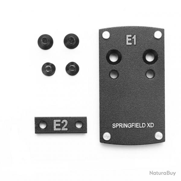Embase plaque interface adaptatrice sur hausse pour Springfield XD SD9 VE - Montage ADE Frenzy
