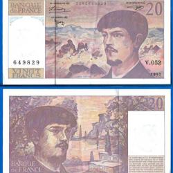 France 20 Francs 1997 Debussy Billet Franc