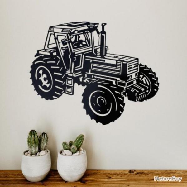 DECORATION MURALE (60cm) en FER. TRACTEUR FIAT