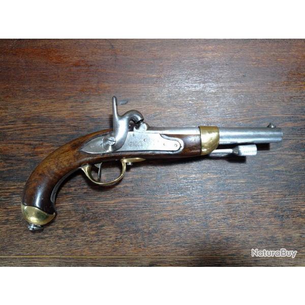 Pistolet cavalerie / aron  percussion - modle 1822 T bis - monomatricule Chtellerault 1856 - TBE