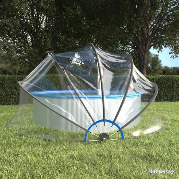 Dme de piscine rond 467x234 cm PVC