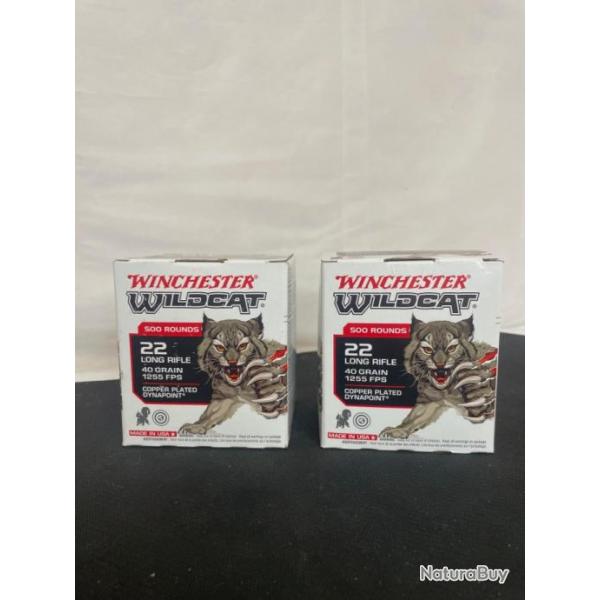 OP Wildcat ! - Munitions Winchester WildCat - Cal. 22 LR x2 boites