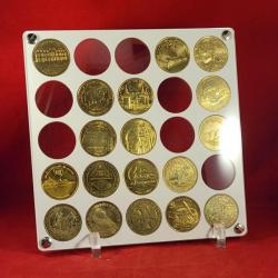présentoir plexi Médailles de la Monnaie de Paris PRE11b