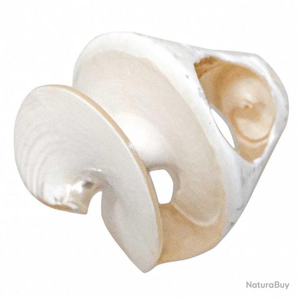 Bague coquillage thatcheria mirabilis spirale nacr 60