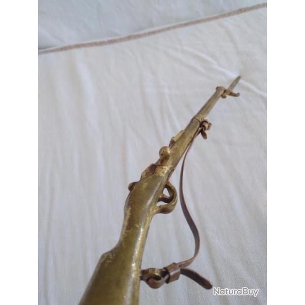 Fusil miniature chassepot en bronze dor