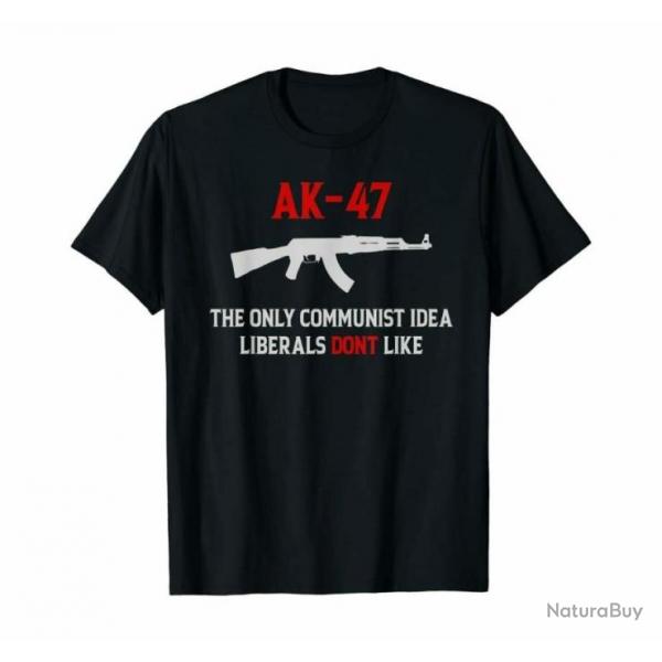 T-shirt AK 47 "The only communist idea liberals dont like"