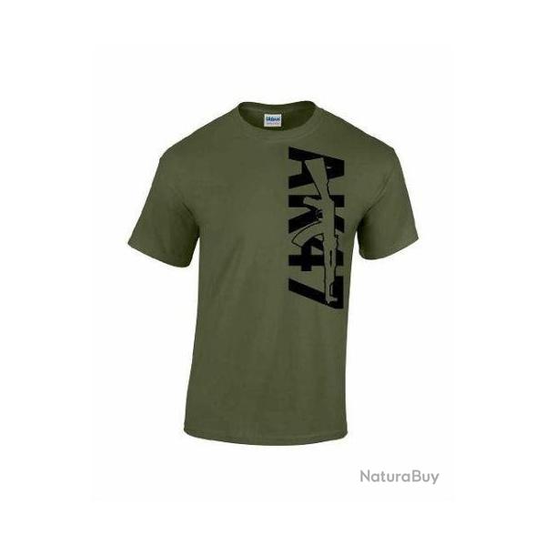 T-shirt AK 47 kalachnikov - Vert arme