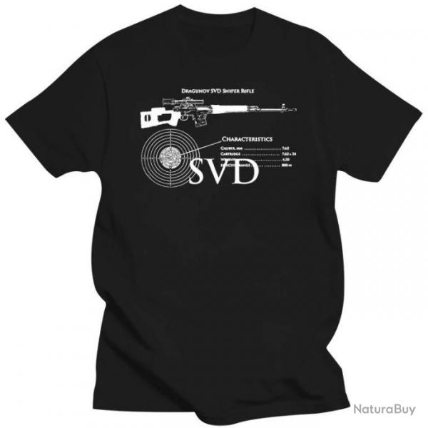 T-shirt SVD Dragunov caractristique - Vert arme