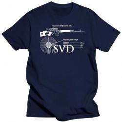 T-shirt SVD Dragunov caractéristique - Bleu Marine