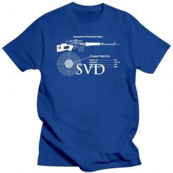 T-shirt SVD Dragunov caractéristique - Bleu