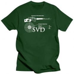 T-shirt SVD Dragunov caractéristique - Vert