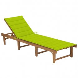 Transat chaise longue bain de soleil lit de jardin terrasse meuble d'extérieur pliable 200 cm avec