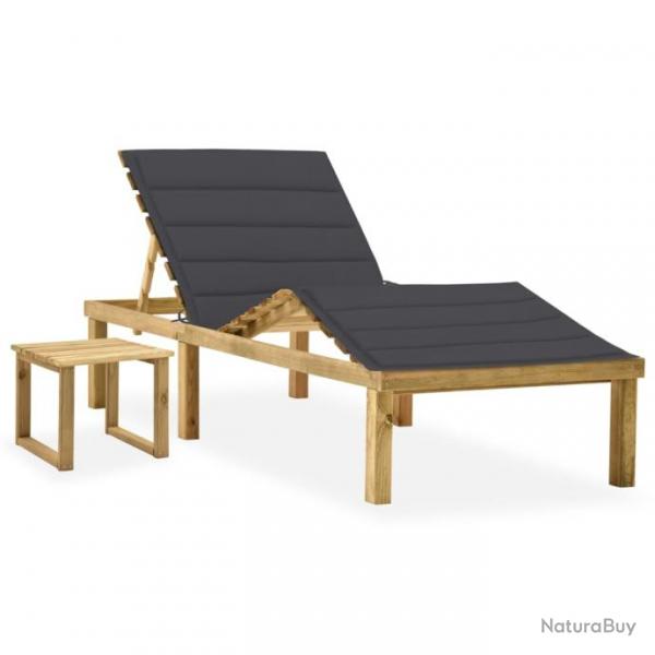 Transat chaise longue bain de soleil lit de jardin terrasse meuble d'extrieur 200 x 70 x (31,5-77)
