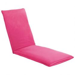 Transat chaise longue bain de soleil lit de jardin terrasse meuble d'extérieur pliable tissu oxford