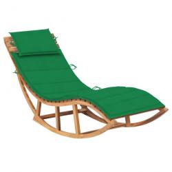 Transat chaise longue bain de soleil lit de jardin terrasse meuble d'extérieur à bascule 180 cm ave