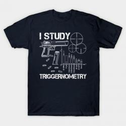 T-shirt "I STUDY TRIGGERNOMETRY" - Bleu