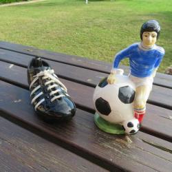 VINTAGE - Lot FOOT, 2 anciennes bouteilles a liqueur de la marque Garnier (Vers 1960-70)