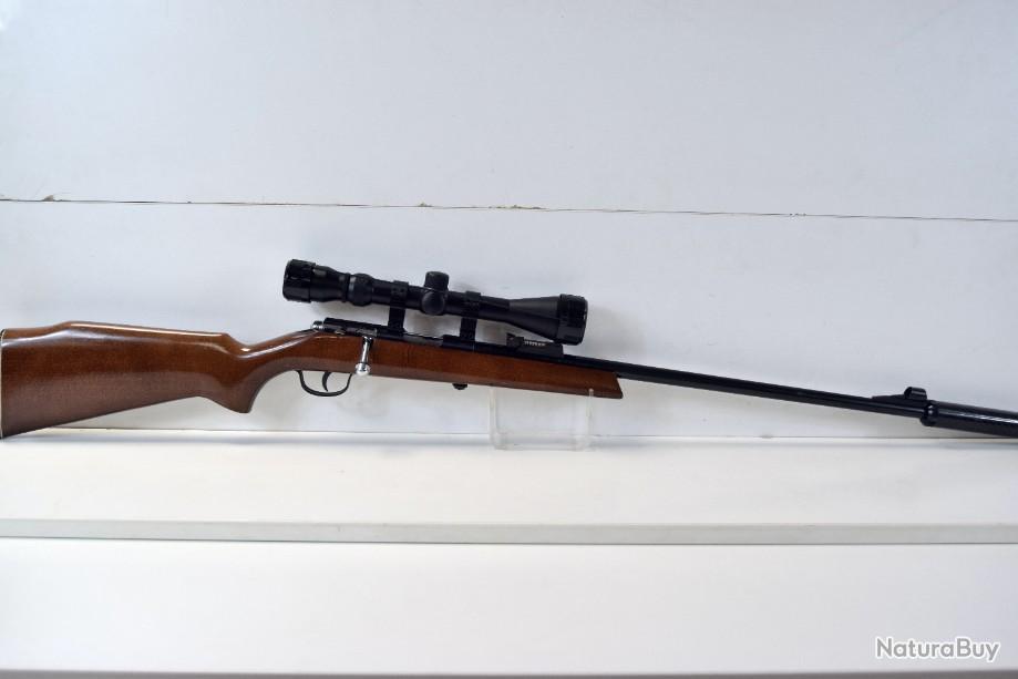 Carabine à verrou monocoup Gaucher - Cal. 22LR + Lunette Umarex UX 3-9x40 +  Silencieux - Carabines 22LR (10697905)