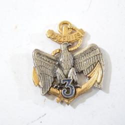 Insigne 3e Régiment d'Infanterie de Marine, 3 RIMa BAZEILLES, pontets cassés. Drago G2479