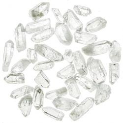 Petites pointes brutes de cristal de roche - 2 à 4 cm - Qualité extra - 50 grammes