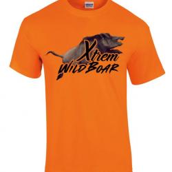 Tee shirt sanglier orange fluo XTREM WILDBOAR