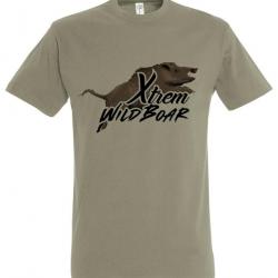 Tee shirt sanglier kaki XTREM WILDBOAR