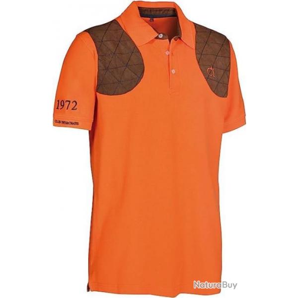 Polo Hubert Marron ou Orange Club Interchasse XL Marron