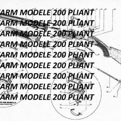 éclaté fusil INVESTARM modele 200 PLIANT (envoi par mail) - VENDU PAR JEPERCUTE (m1649)