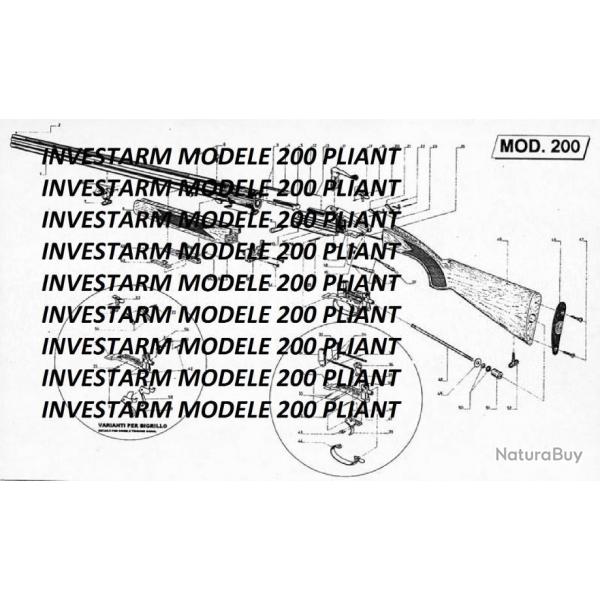 clat fusil INVESTARM modele 200 PLIANT (envoi par mail) - VENDU PAR JEPERCUTE (m1649)