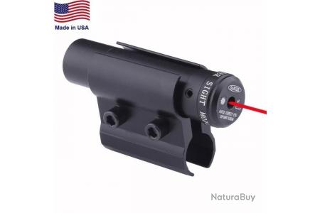 Pointeur Laser de Canon Rouge - Portée 100M - Réglage Dérive et Hauteur -  Max Cal 12 Chasse - Lasers, pointeurs et lampes tactiques (10702181)