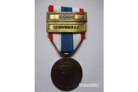 Médaille de la protection militaire du territoire en bronze Sentinelle