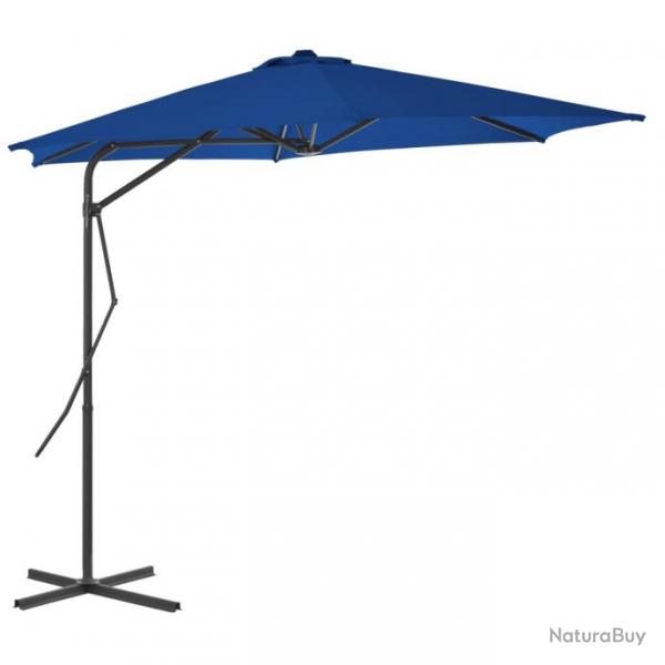 Parasol d'extrieur avec mt en acier 300 x 230 cm bleu 02_0008203