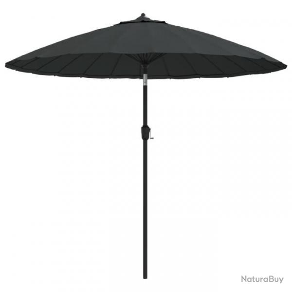 Parasol mobilier de jardin d'extrieur avec mt en aluminium 270 cm anthracite 02_0008219