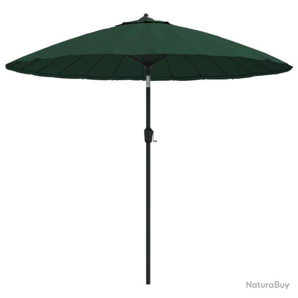 Parasol d'extrieur avec mt en aluminium 270 cm vert 02_0008224