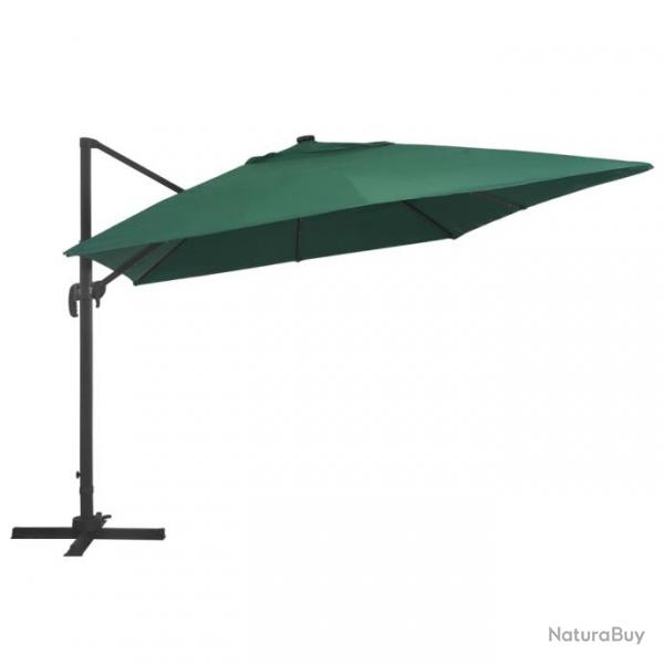 Parasol dport avec lumires led aluminium 400 x 300 cm vert 02_0008453