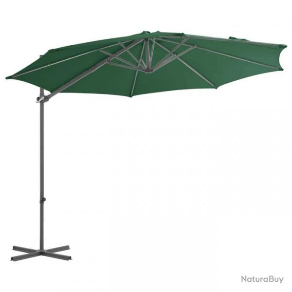 Parasol mobilier de jardin avec base portable diamtre 3 m vert 02_0008061