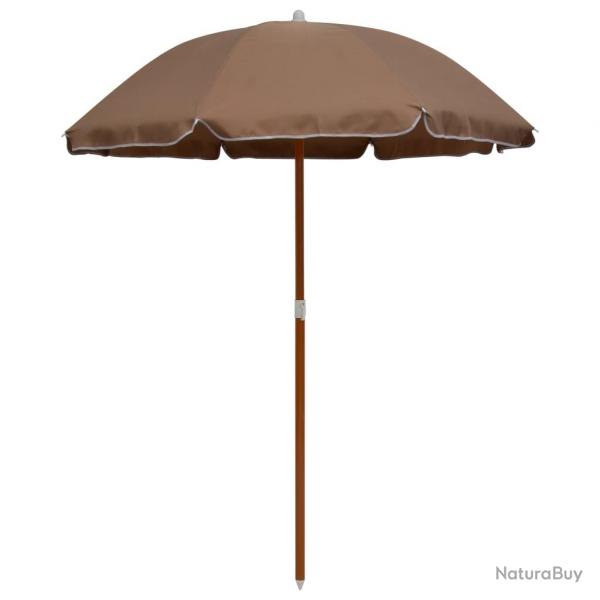 Parasol mobilier de jardin avec mt en acier 180 cm taupe 02_0008099