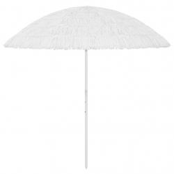 Parasol de plage hawaii 300 cm blanc 02_0008387