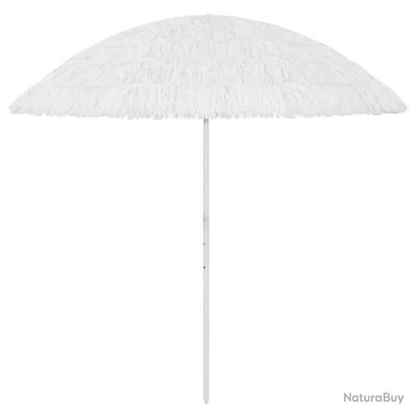 Parasol de plage hawaii 300 cm blanc 02_0008387
