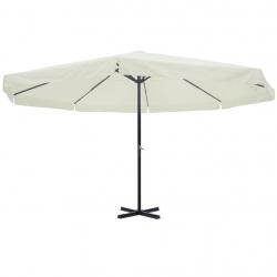 Parasol d'extérieur aluminium 500 cm blanc 02_0008144