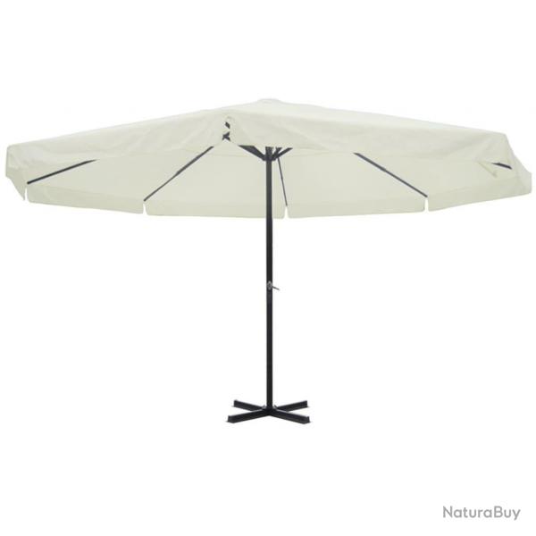 Parasol d'extrieur aluminium 500 cm blanc 02_0008144