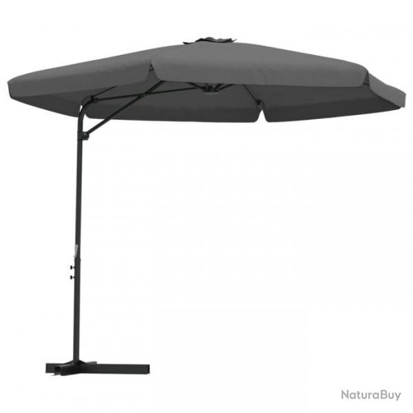 Parasol mobilier de jardin d'extrieur avec mt en acier 300 x 250 cm anthracite 02_0008197