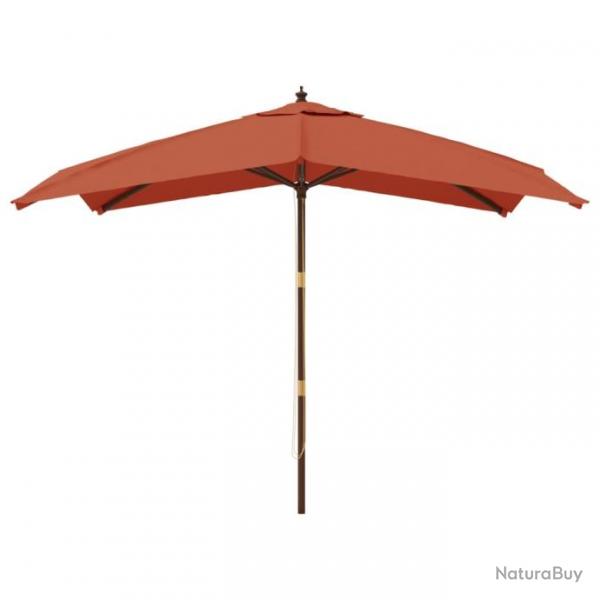 Parasol de jardin avec mt en bois 300 x 300 x 273 cm orange 02_0008365