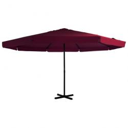 Parasol de jardin avec mât en aluminium 500 cm bordeaux 02_0008107