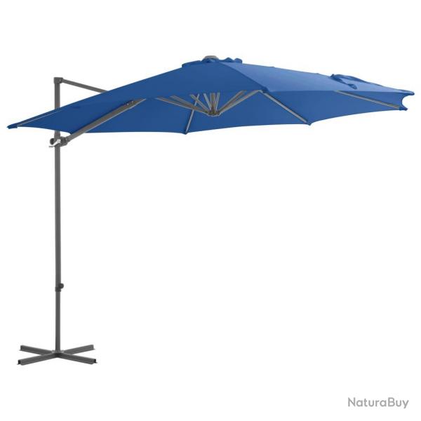 Parasol dport avec mt en acier 300 cm bleu azur 02_0008472