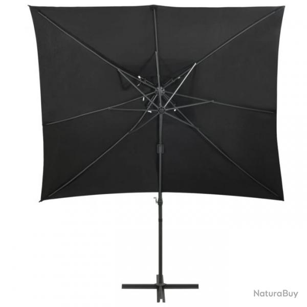 Parasol dport  double toit 250 x 250 cm noir 02_0008568