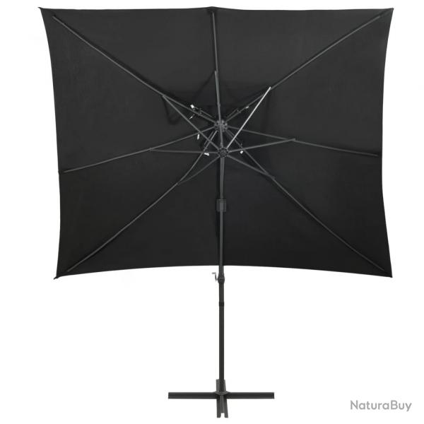Parasol dport  double toit 250 x 250 cm noir 02_0008568