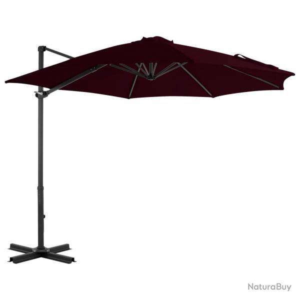 Parasol dport avec mt en aluminium 300 cm rouge bordeaux 02_0008499